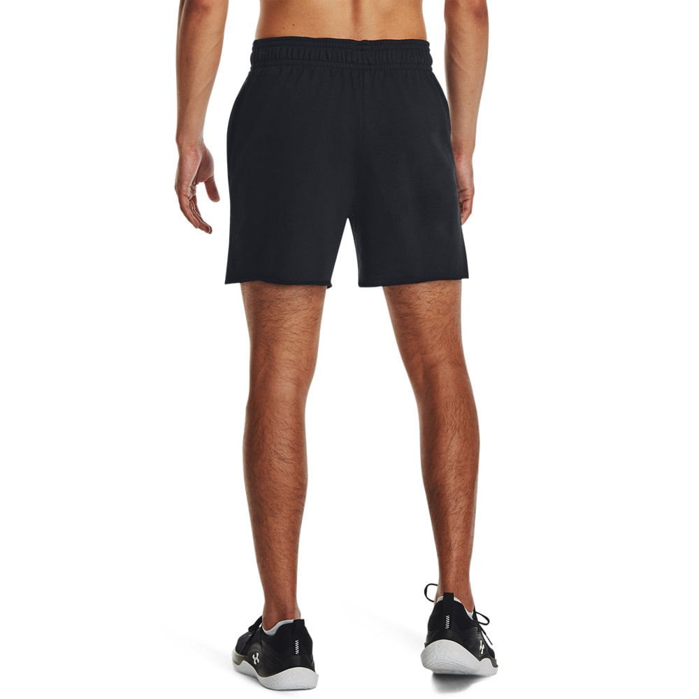 Shorts de Treino Masculino Under Armour Rival Terry 6in Preto 3