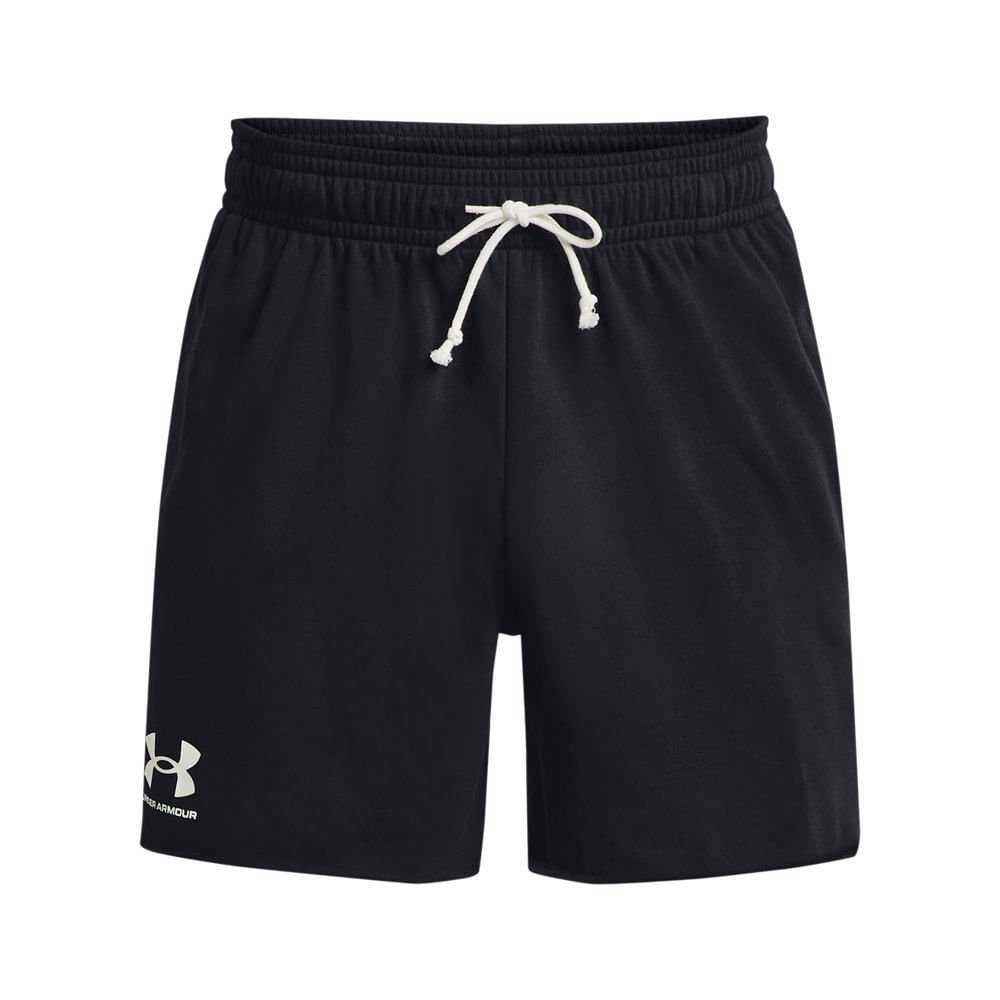 Shorts de Treino Masculino Under Armour Rival Terry 6in Preto 5