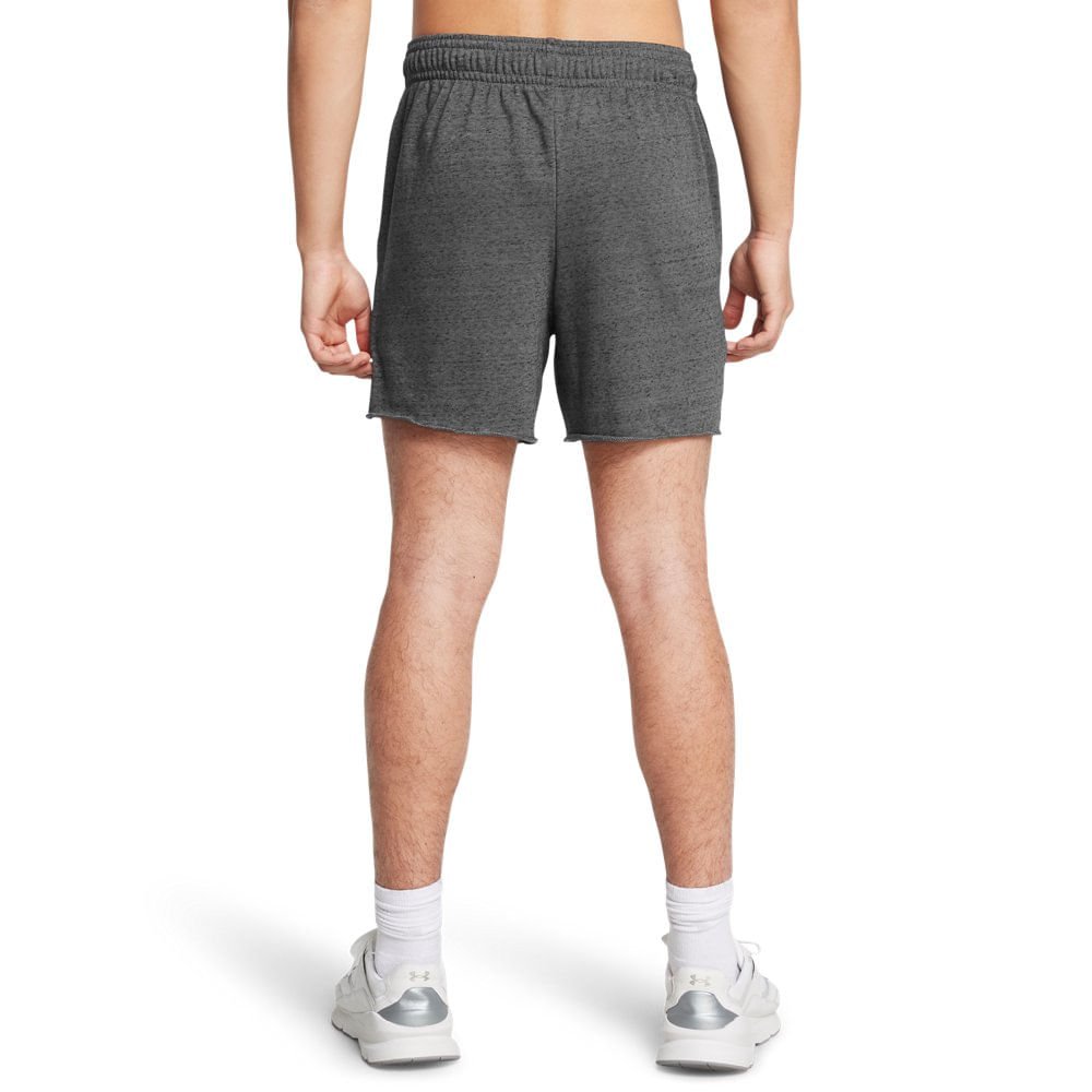 Shorts de Treino Masculino Under Armour Rival Terry 6in Cinza 3