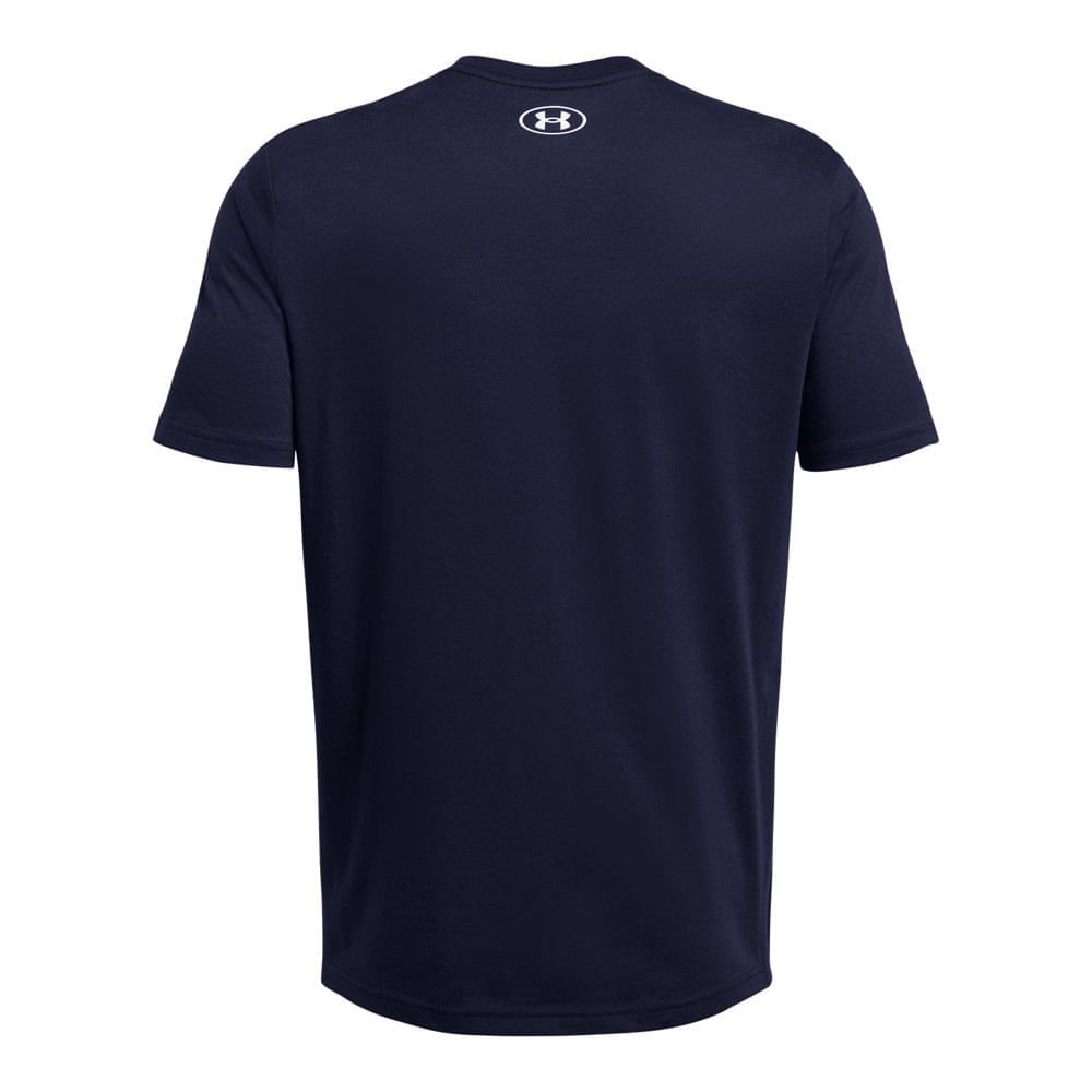Camiseta de Treino Masculina Under Armour Sportstyle Logo Azul 4