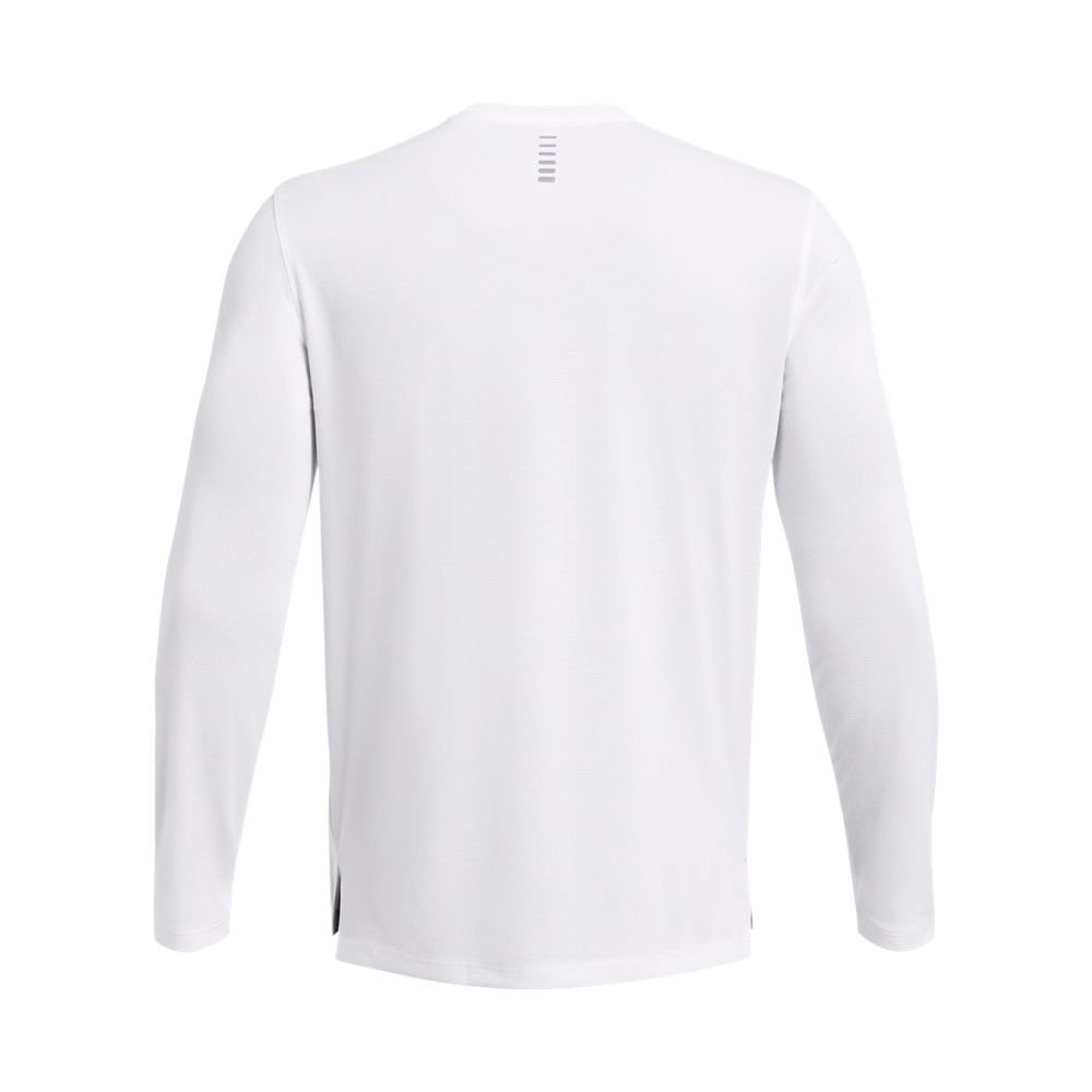 Camiseta de Corrida Masculina Under Armour Launch Manga Longa Branco 5