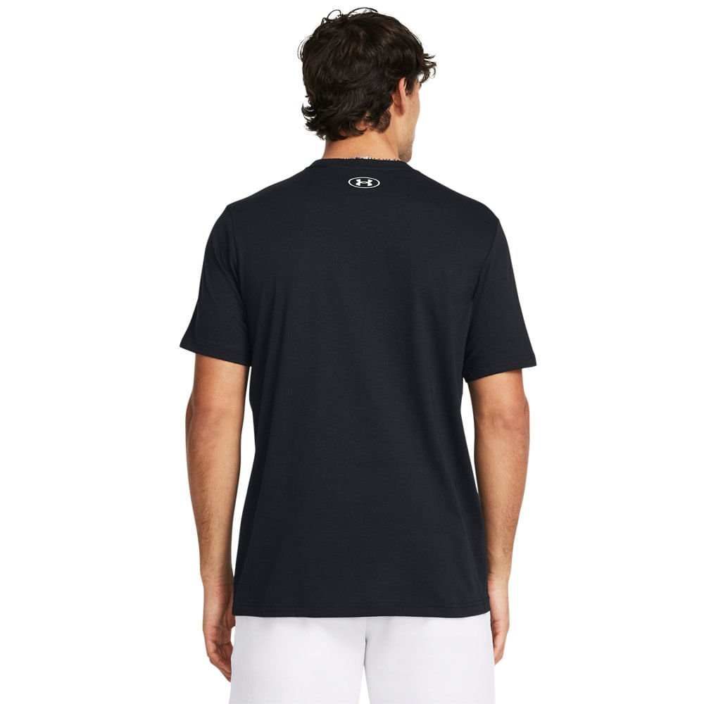 Camiseta de Treino Masculina Under Armour Sportstyle Logo Preto 2