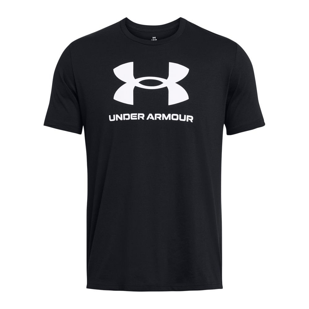 Camiseta de Treino Masculina Under Armour Sportstyle Logo Preto 3
