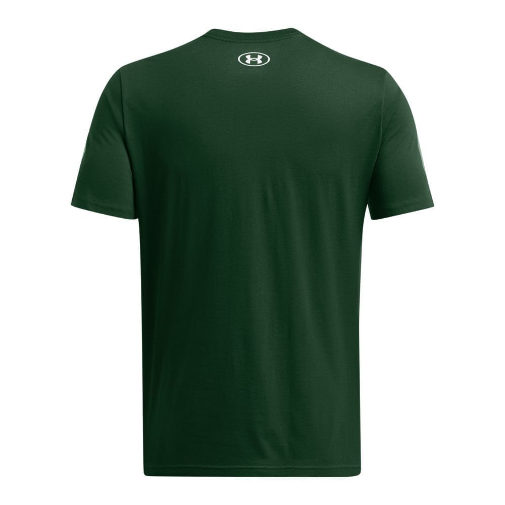 Camiseta de Treino Masculina Under Armour Sportstyle Logo Verde 4