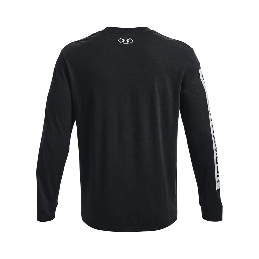 Camiseta Sportstyle Masculina Under Armour Camo Boxed Manga Longa Preto 6