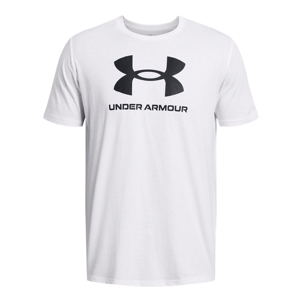 Camiseta de Treino Masculina Under Armour Sportstyle Logo Branco 3
