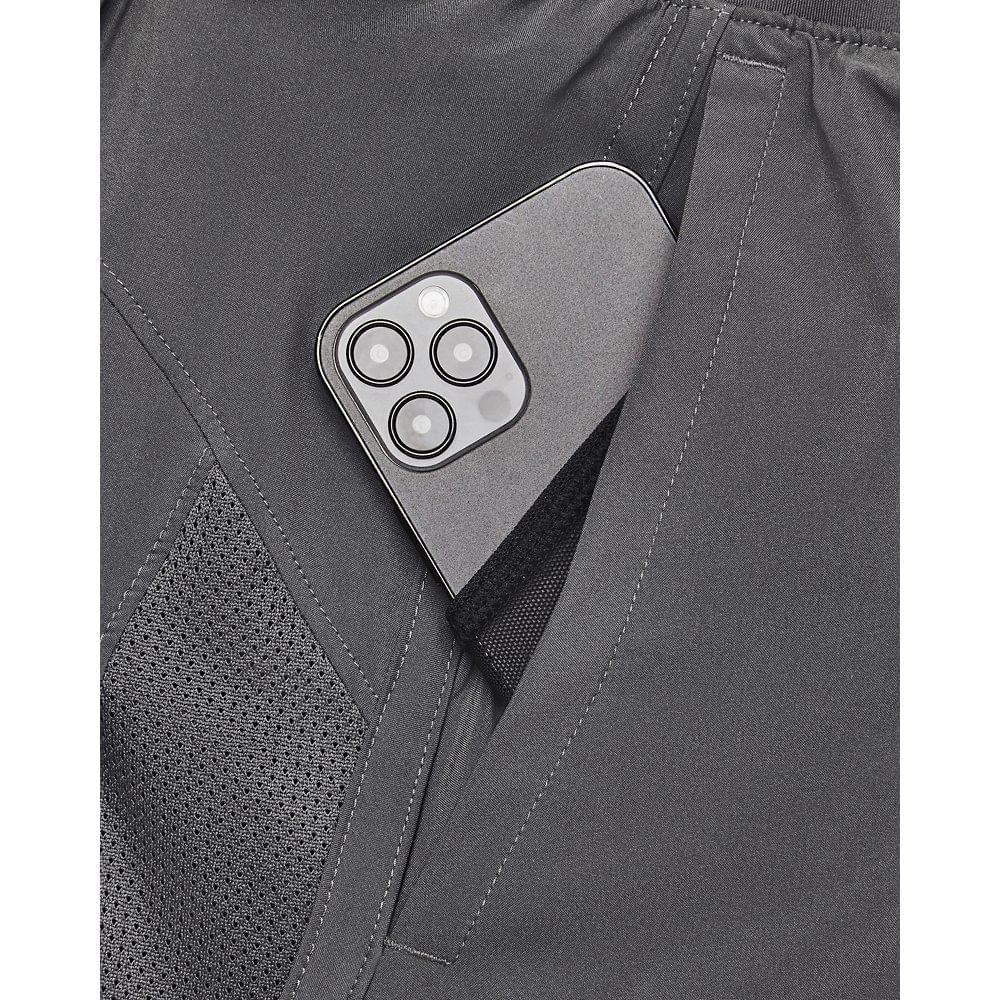 Shorts de Corrida Masculino Under Armour Launch 5 Cinza 5