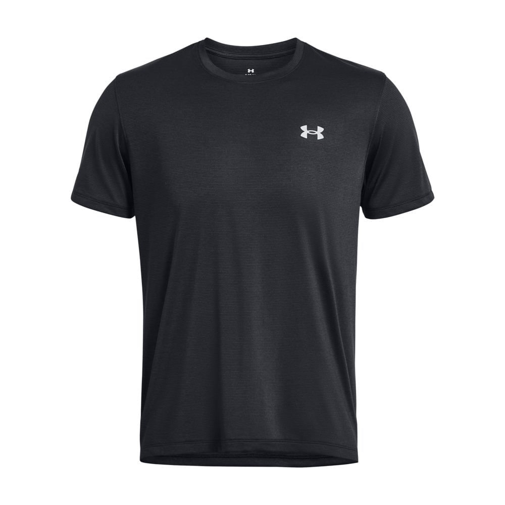 Camiseta de Corrida Masculina Under Armour Launch Manga Curta Preto 3