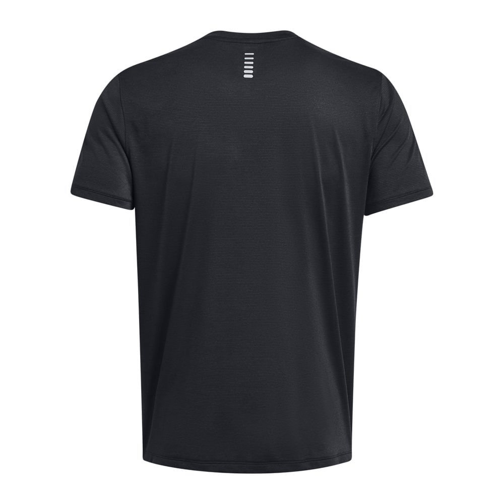 Camiseta de Corrida Masculina Under Armour Launch Manga Curta Preto 4