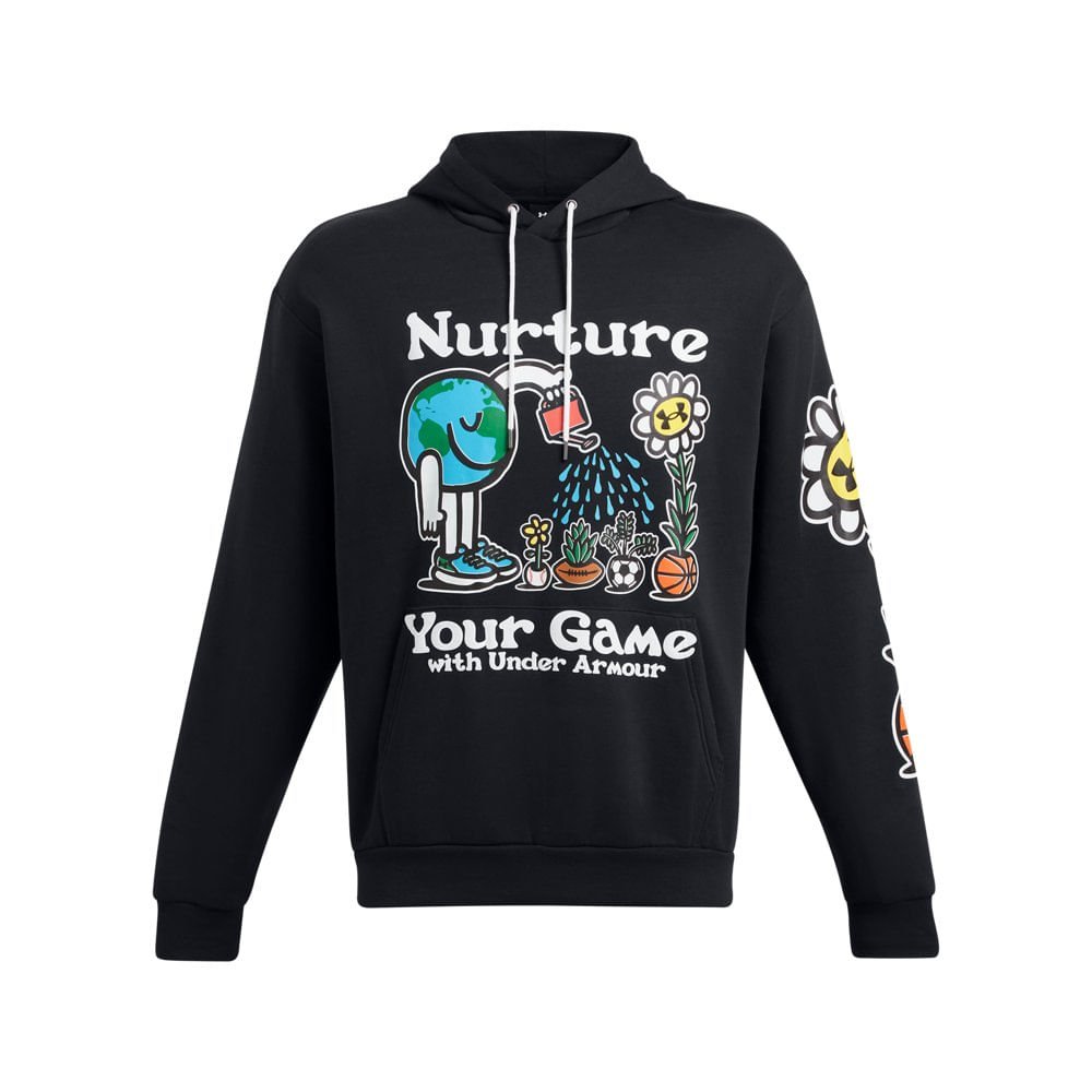 Moletom Masculino Under Armour Icon Freece Preto 4