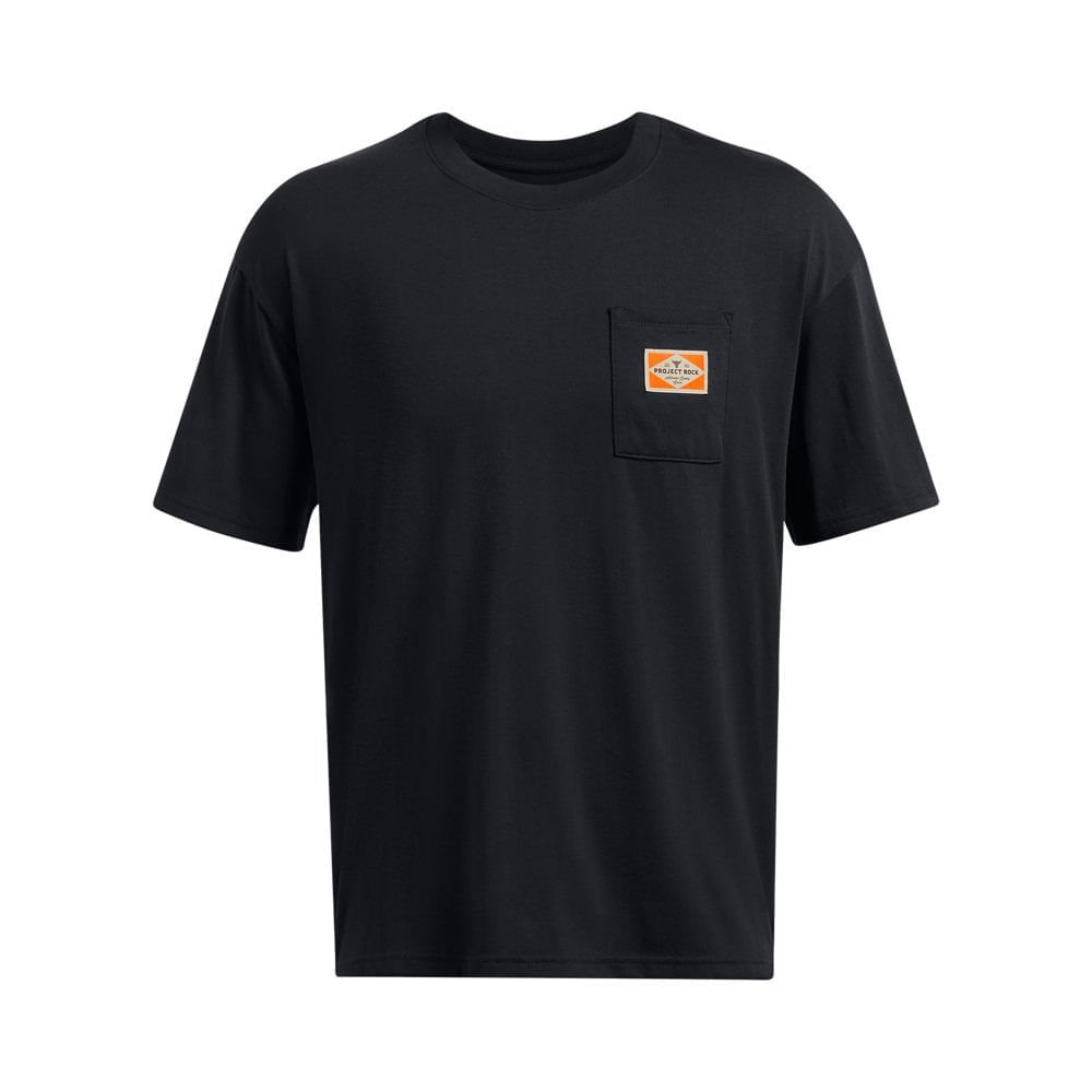 Camiseta de Treino Masculina Under Armour Project Rock Tools Of The Trade Pocket Preto 3