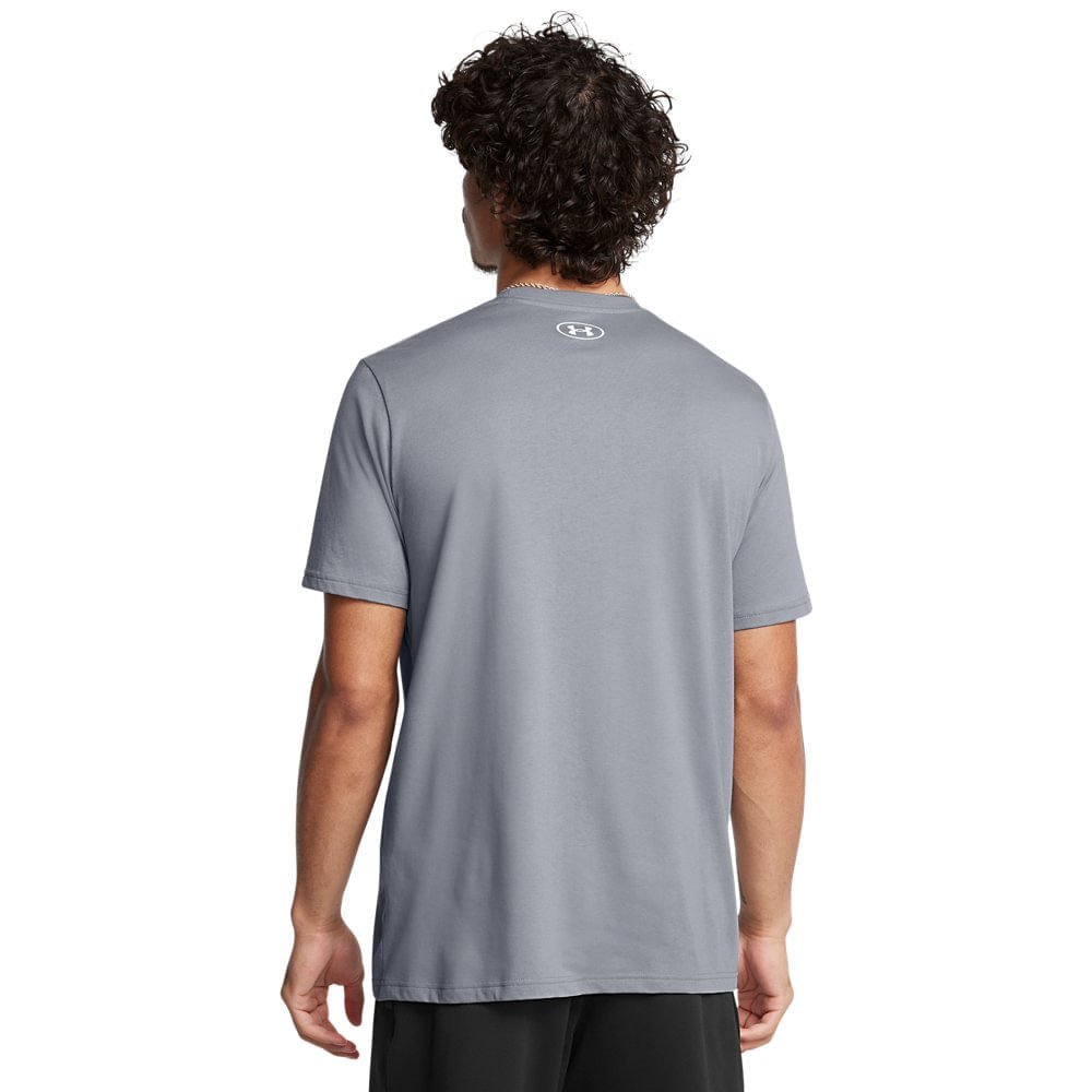 Camiseta de Treino Masculina Under Armour Sportstyle Logo Cinza 2