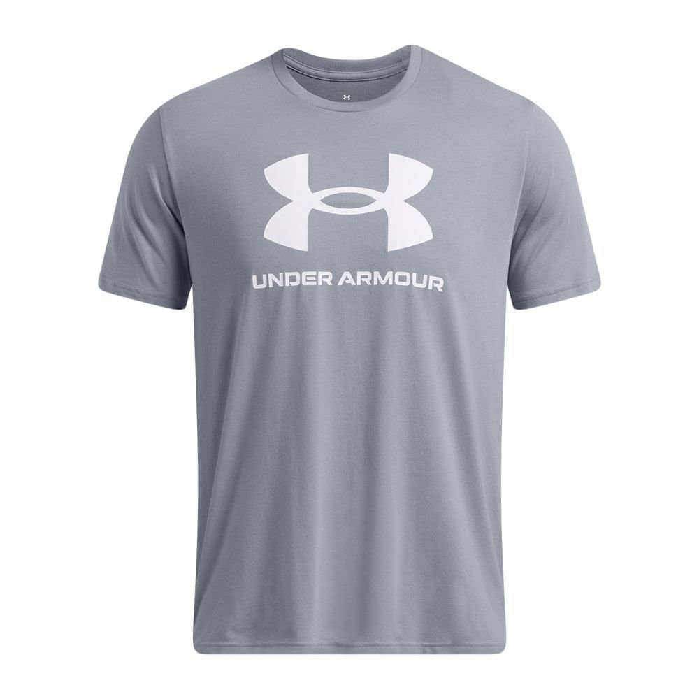 Camiseta de Treino Masculina Under Armour Sportstyle Logo Cinza 3