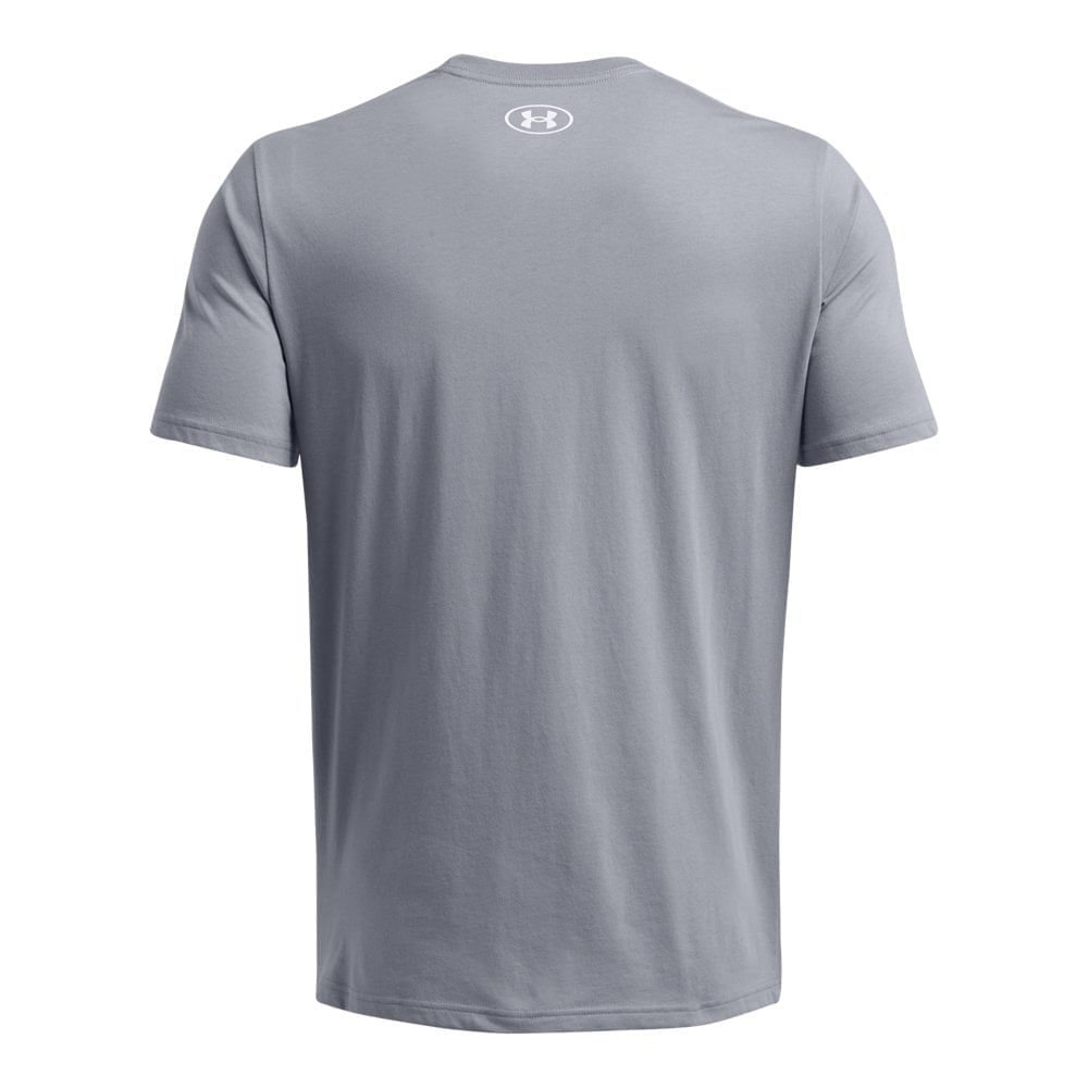 Camiseta de Treino Masculina Under Armour Sportstyle Logo Cinza 4