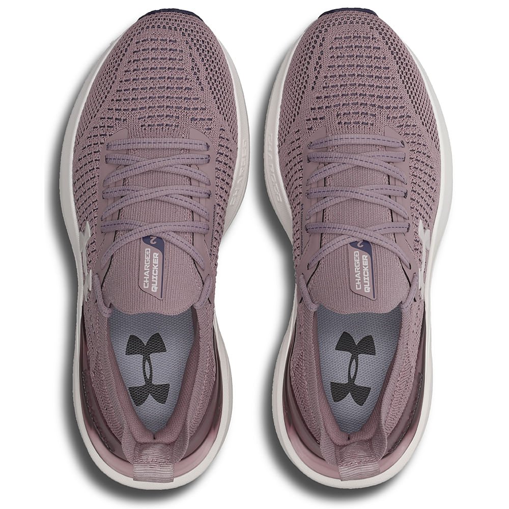 Tênis de Corrida Feminino Under Armour Charged Quicker 2 Roxo 4