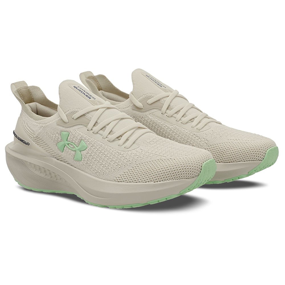 Tênis de Corrida Under Armour Charged Quicker 2 Branco 3