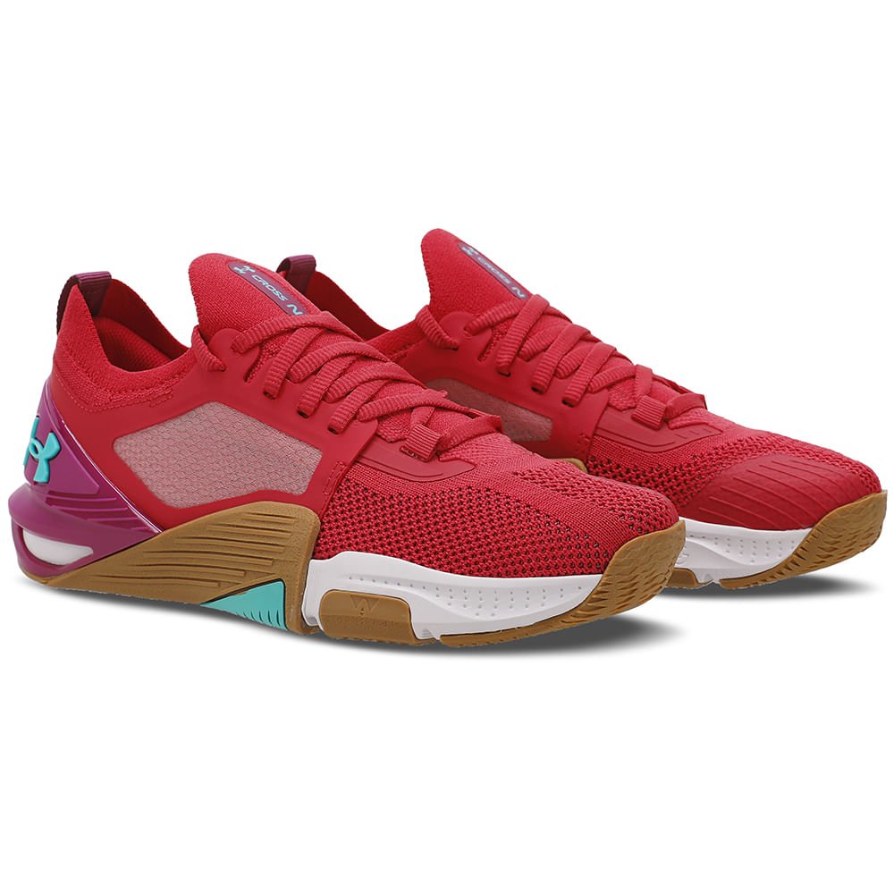 Tênis de Treino Feminino Under Armour Tribase Cross 2 Vermelho 2