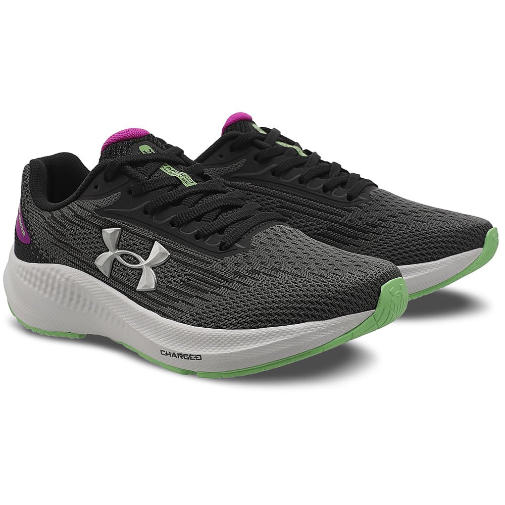 Tênis de Corrida Feminino Under Armour Charged Starlight SE Cinza 2