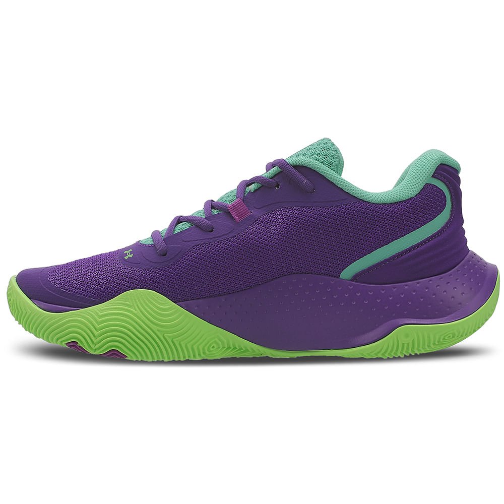 Tênis de Basquete Under Armour Buzzer 2 Roxo 4