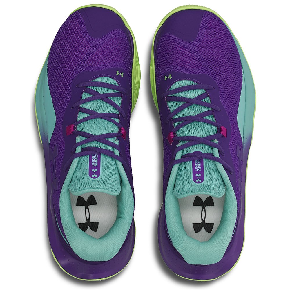 Tênis de Basquete Under Armour Buzzer 2 Roxo 2
