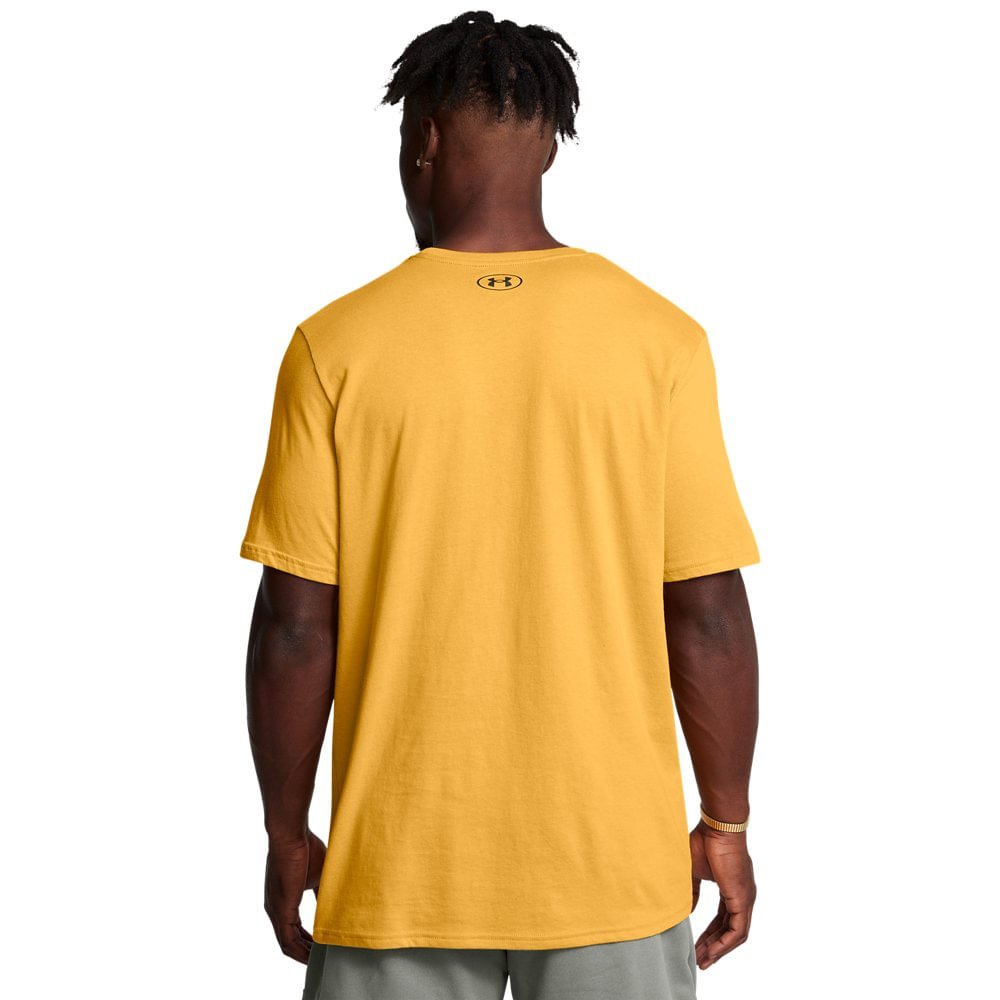 Camiseta de Treino Masculina Under Armour Project Rock Rspct Amarelo 2