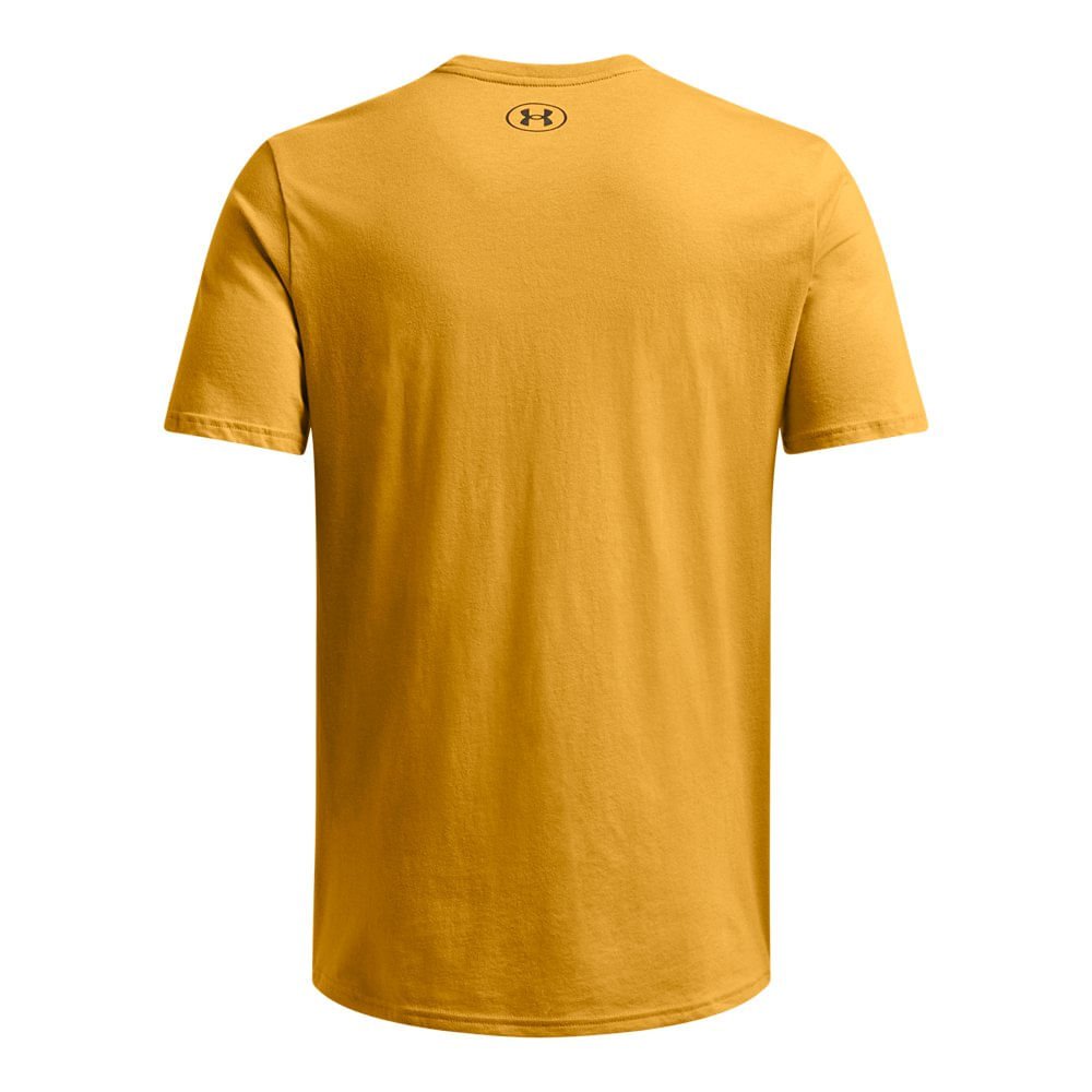 Camiseta de Treino Masculina Under Armour Project Rock Rspct Amarelo 4
