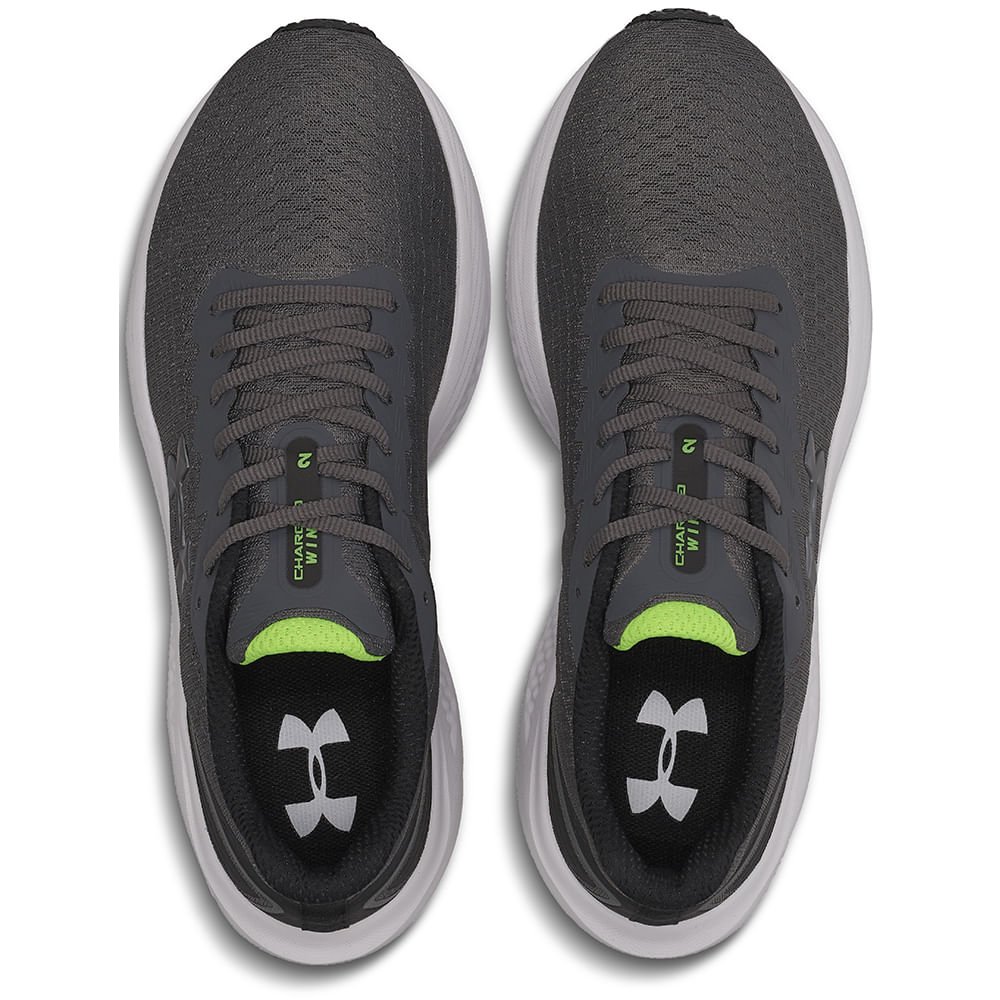 Tênis de Corrida Under Armour Charged Wing 2 Cinza 2