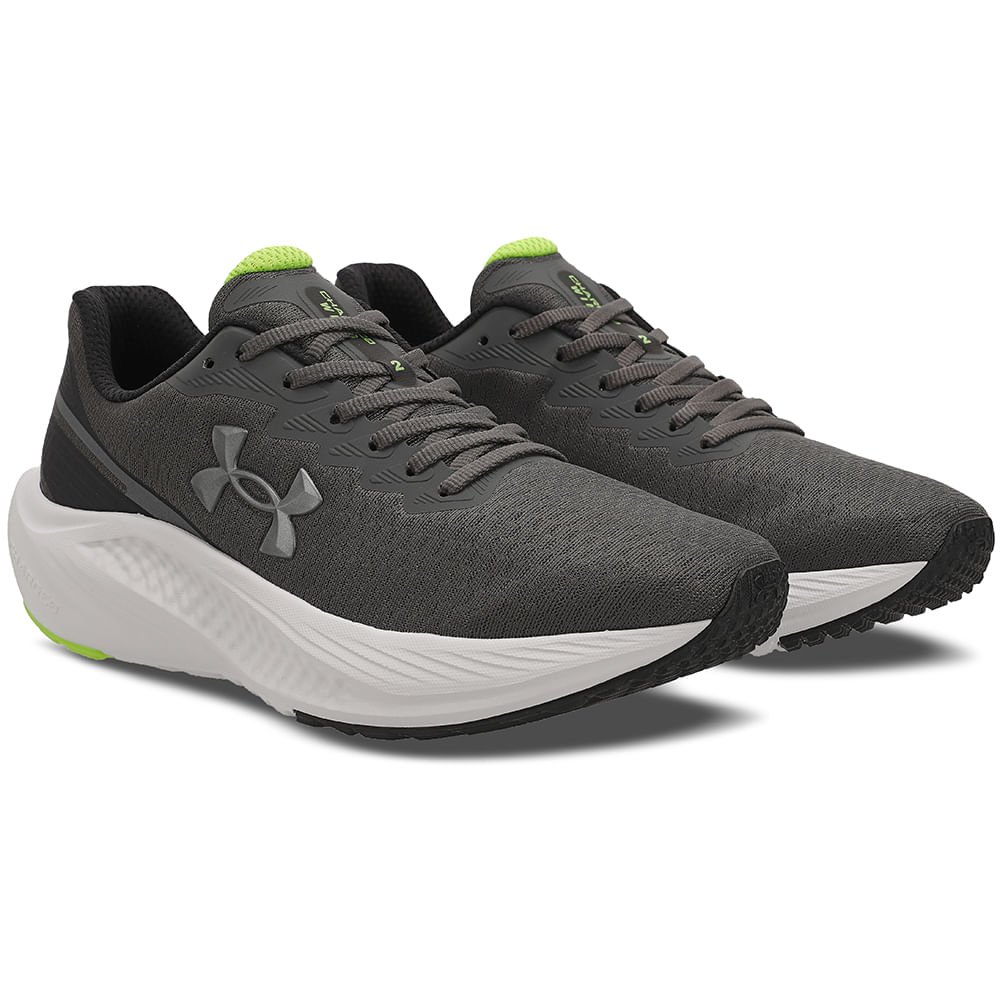 Tênis de Corrida Under Armour Charged Wing 2 Cinza 3