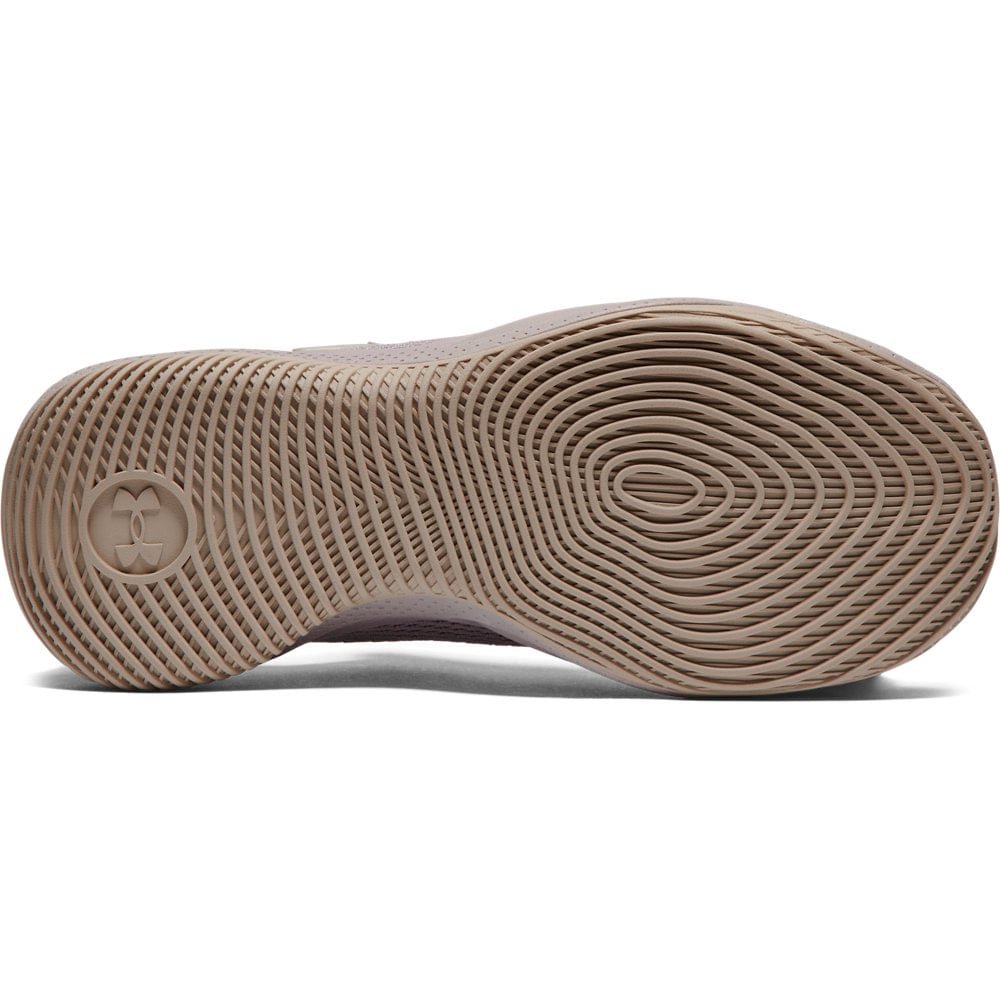 Tênis de Basquete Under Armour Curry Splash 24 Suede Bege 5