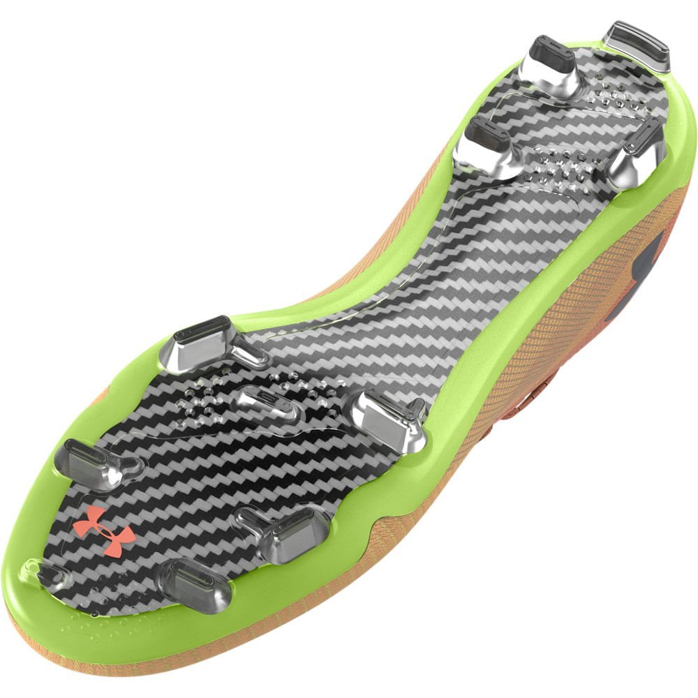 Chuteira de Campo Masculina Under Armour Shadow Elite 2 Laranja 5