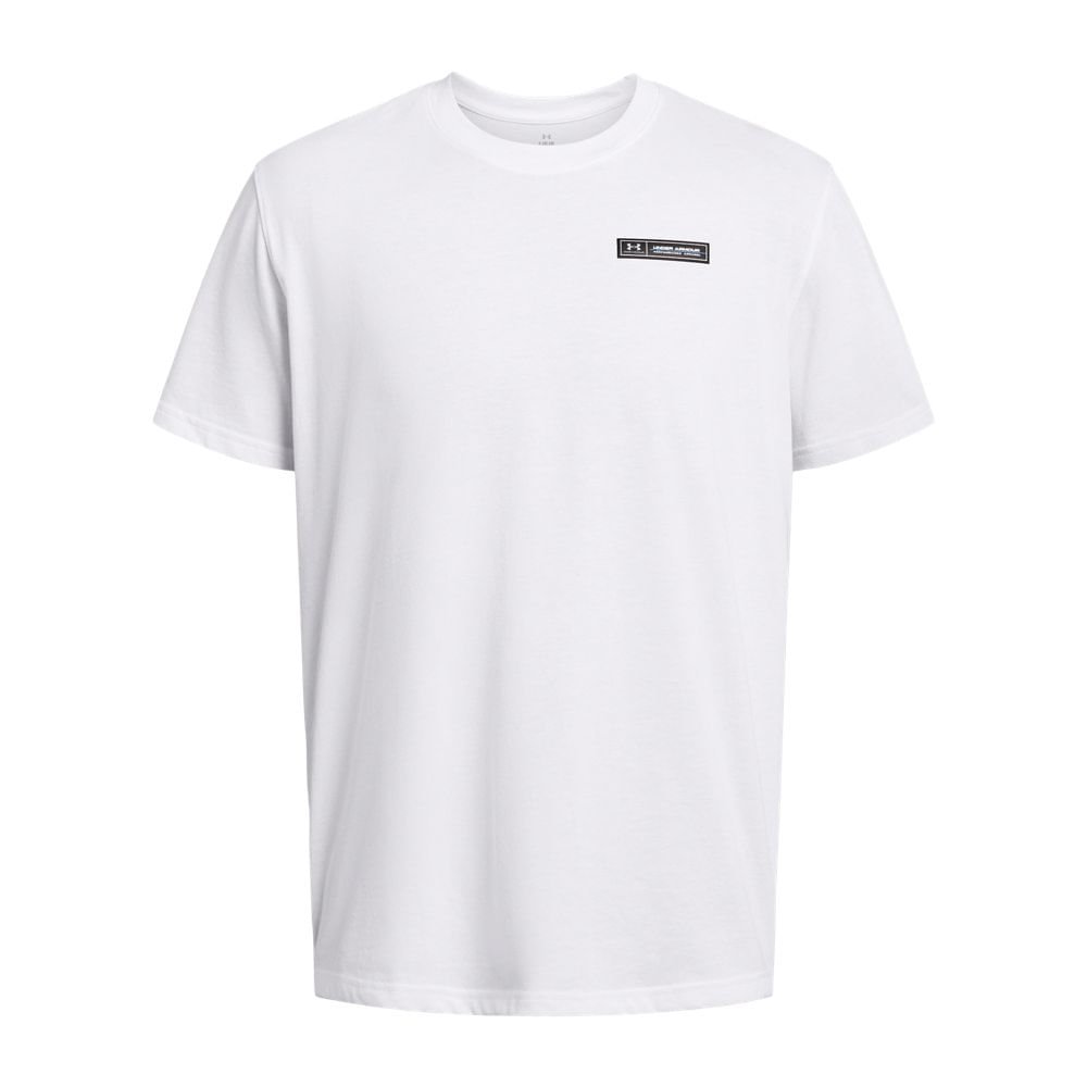 Camiseta Sportstyle Masculina Under Armour Heavyweight Label Branco 3