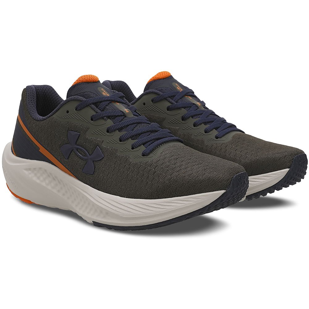 Tênis de Corrida Under Armour Charged Wing 2 Cinza 3