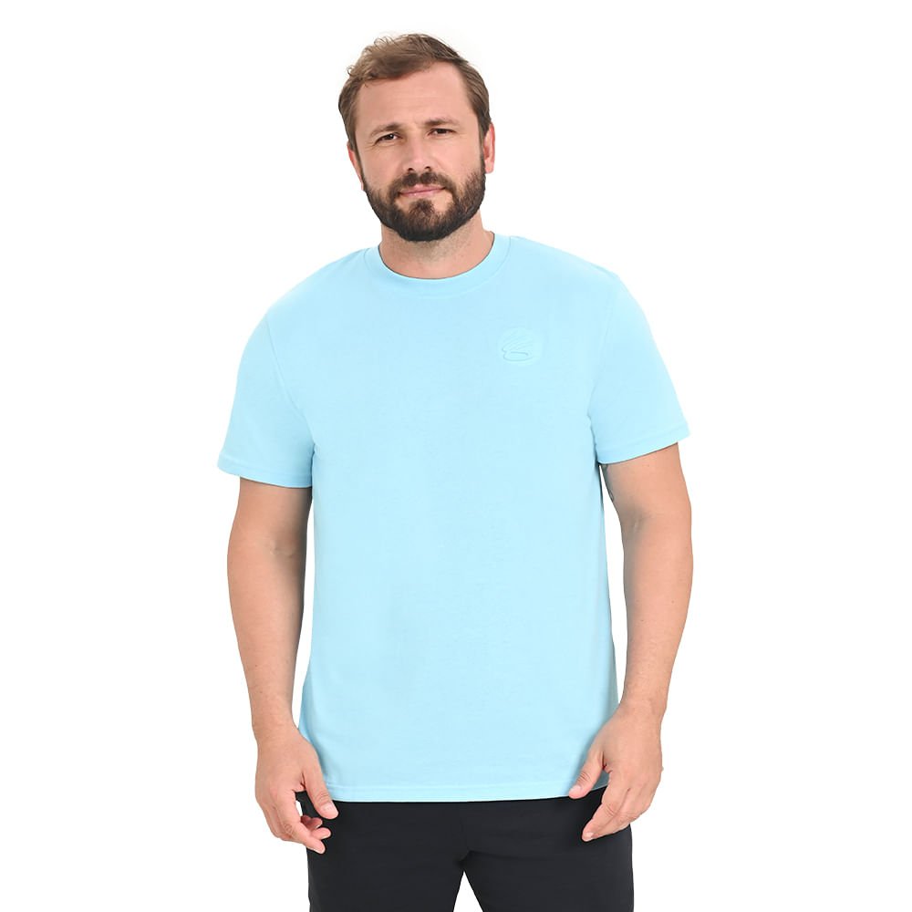 Camiseta Masculina Under Armour Curry Emboss Heavyweight Azul 3
