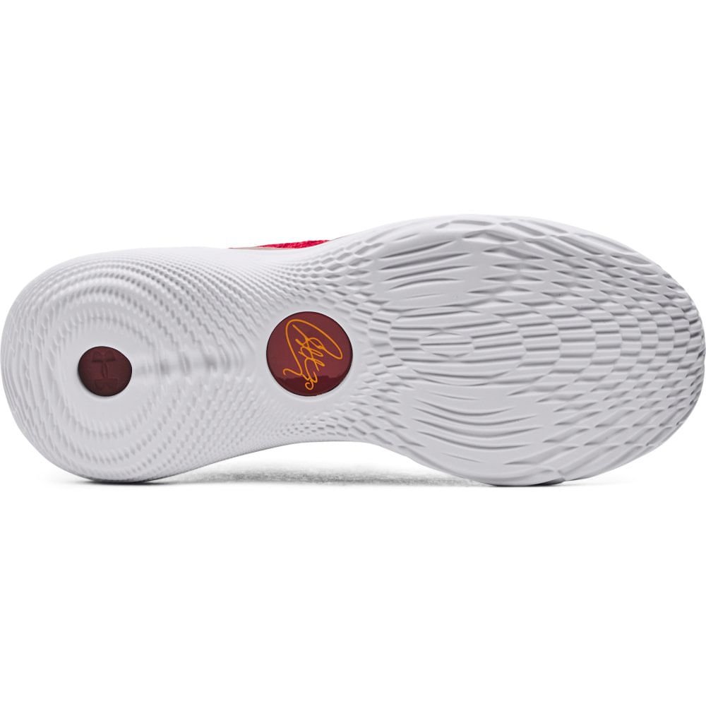 Tênis de Basquete Masculino Under Armour Curry 11 Bruce Lee Fire Vermelho 5