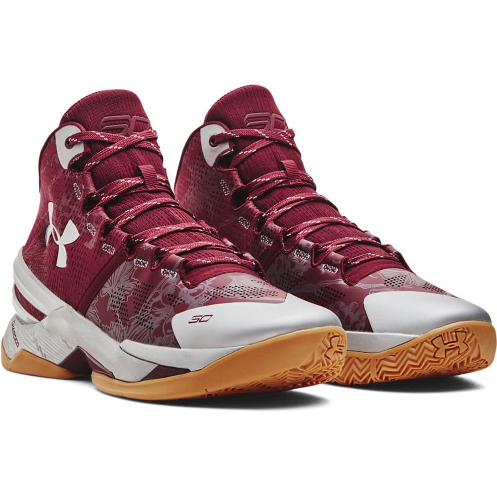 Tênis de Basquete Masculino Under Armour Curry 2 Vermelho 3