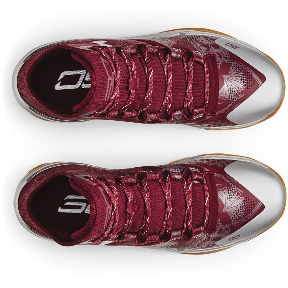 Tênis de Basquete Masculino Under Armour Curry 2 Vermelho 2