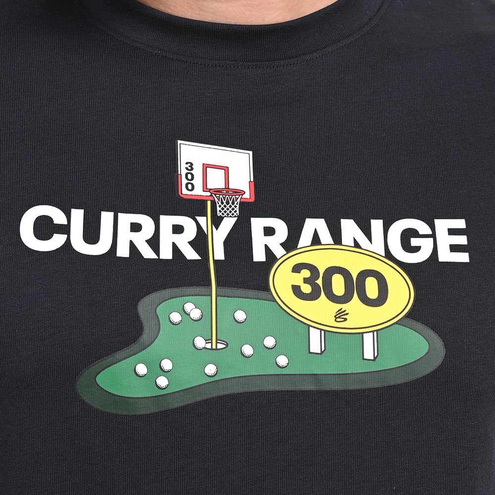 Camiseta Masculina Under Armour Curry Range Heavyweight Preto 5