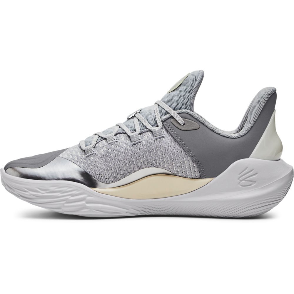 Tênis de Basquete Under Armour Curry 11 Future Wolf Cinza 4
