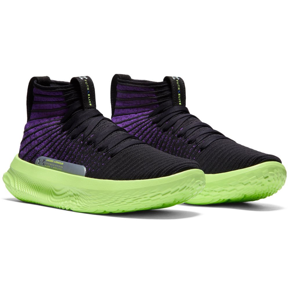Tênis Under Armour Flow FUTR x Elite Preto/Roxo 2