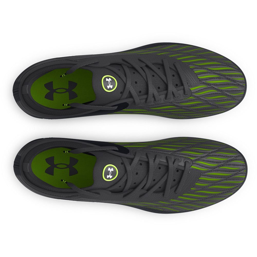 Chuteira de Campo Masculina Under Armour Magnetico Pro 4 FG Preto/Verde 3