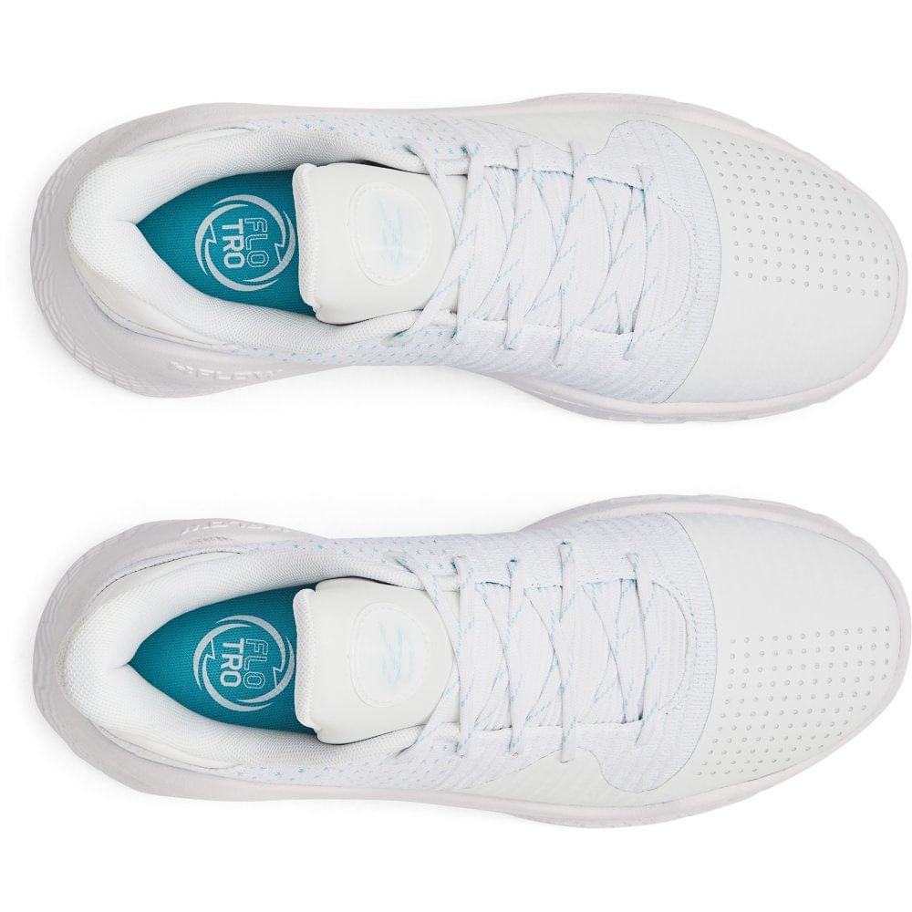 Tênis de Basquete Masculino Under Armour Curry 4 Low Flotro Branco 2