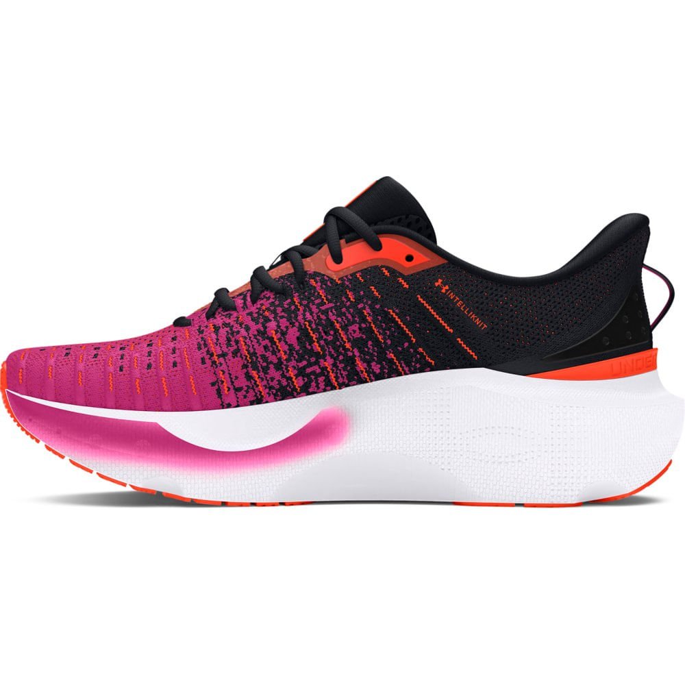 Tênis de Corrida Feminino Under Armour Infinite Elite Rosa/Preto/Laranja 4