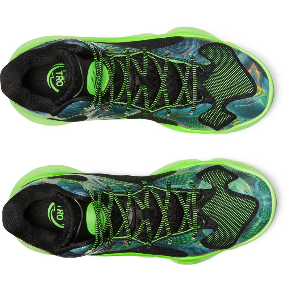 Tênis de Basquete Under Armour Curry Spawn Flotro Verde 4