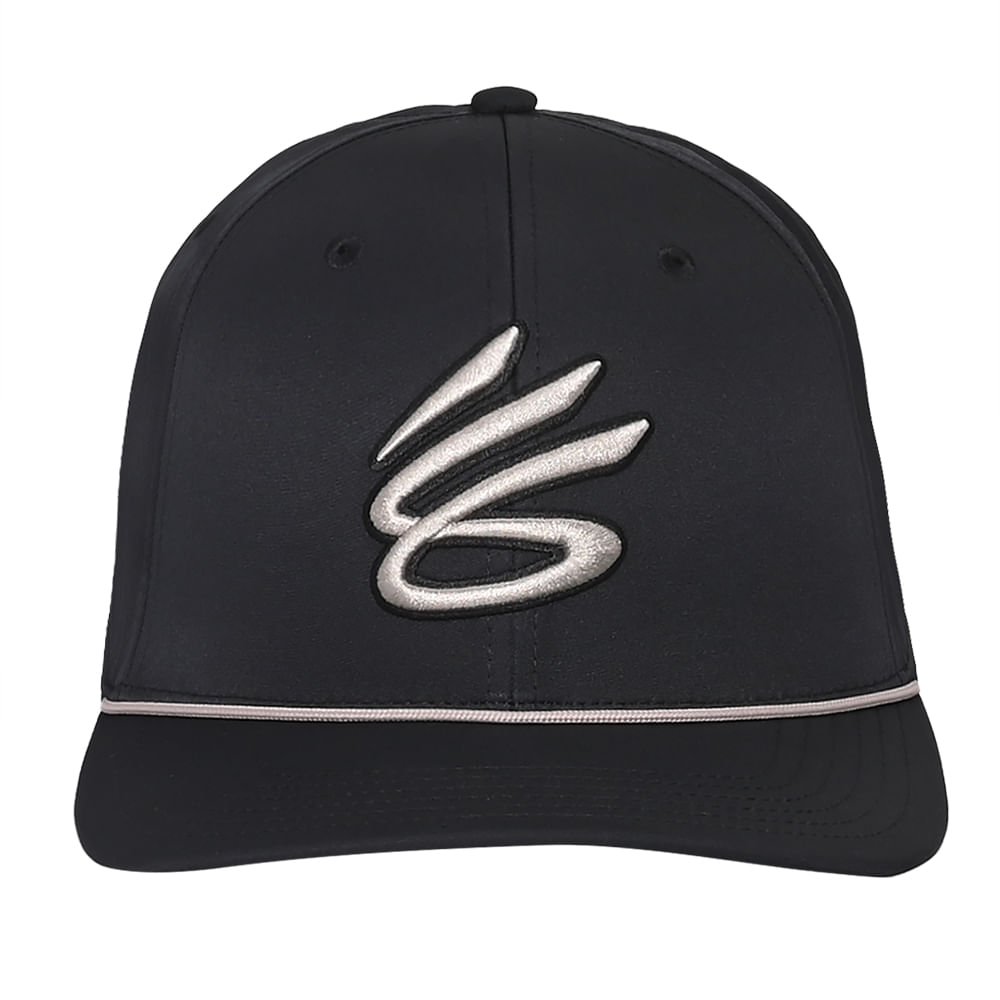 Boné de Golf Masculino Under Armour Curry Snapback Preto 4