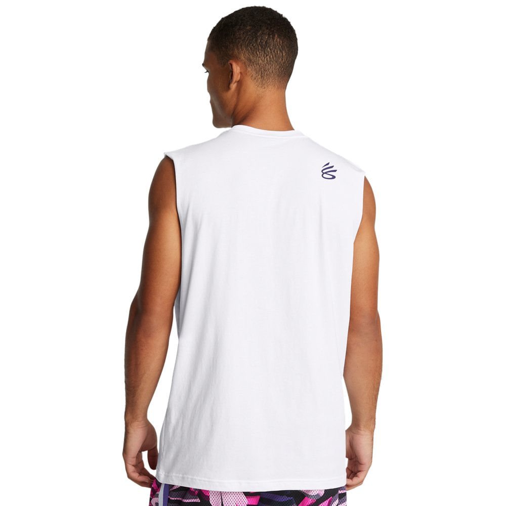 Regata de Basquete Masculina Under Armour Curry Branco 2