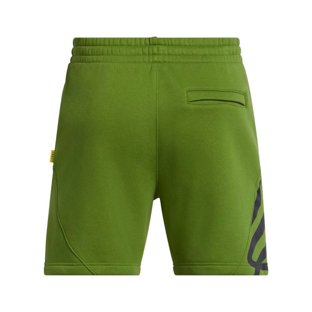 Shorts de Basquete Masculino Under Armour Curry Splash Fleece Verde 7
