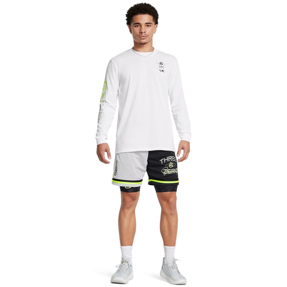 Shorts de Basquete Masculino Under Armour Curry Statement Preto 2
