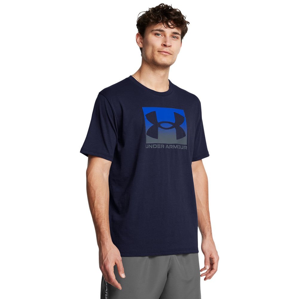 Camiseta Sportstyle Under Armour Boxed Sports Masculina Azul 1