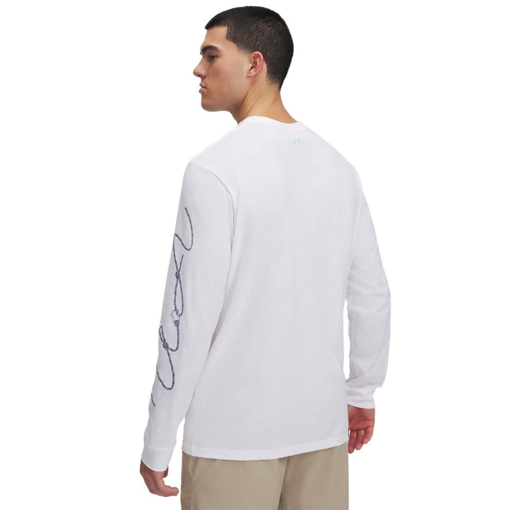 Camiseta de Treino Under Armour Outdoor Graphic Masculina Branco 2