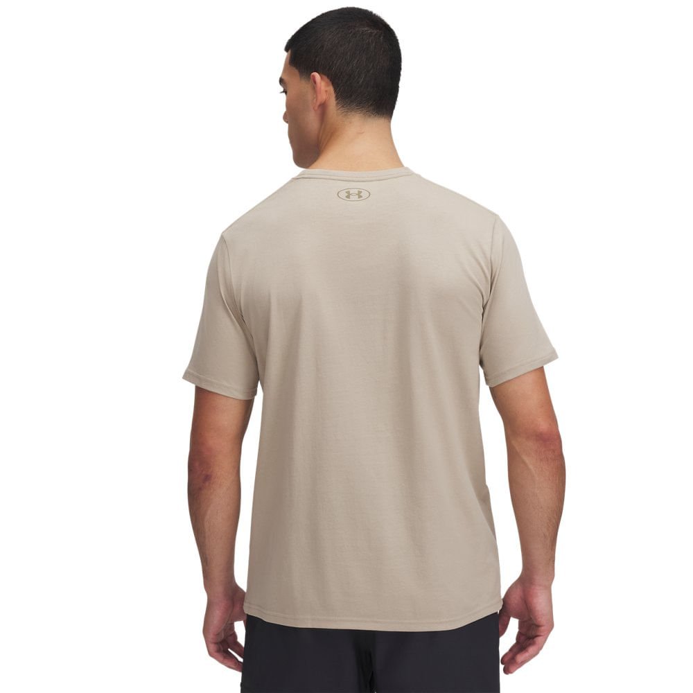 Camiseta de Treino Under Armour Outdoor Rope Masculina Bege 2